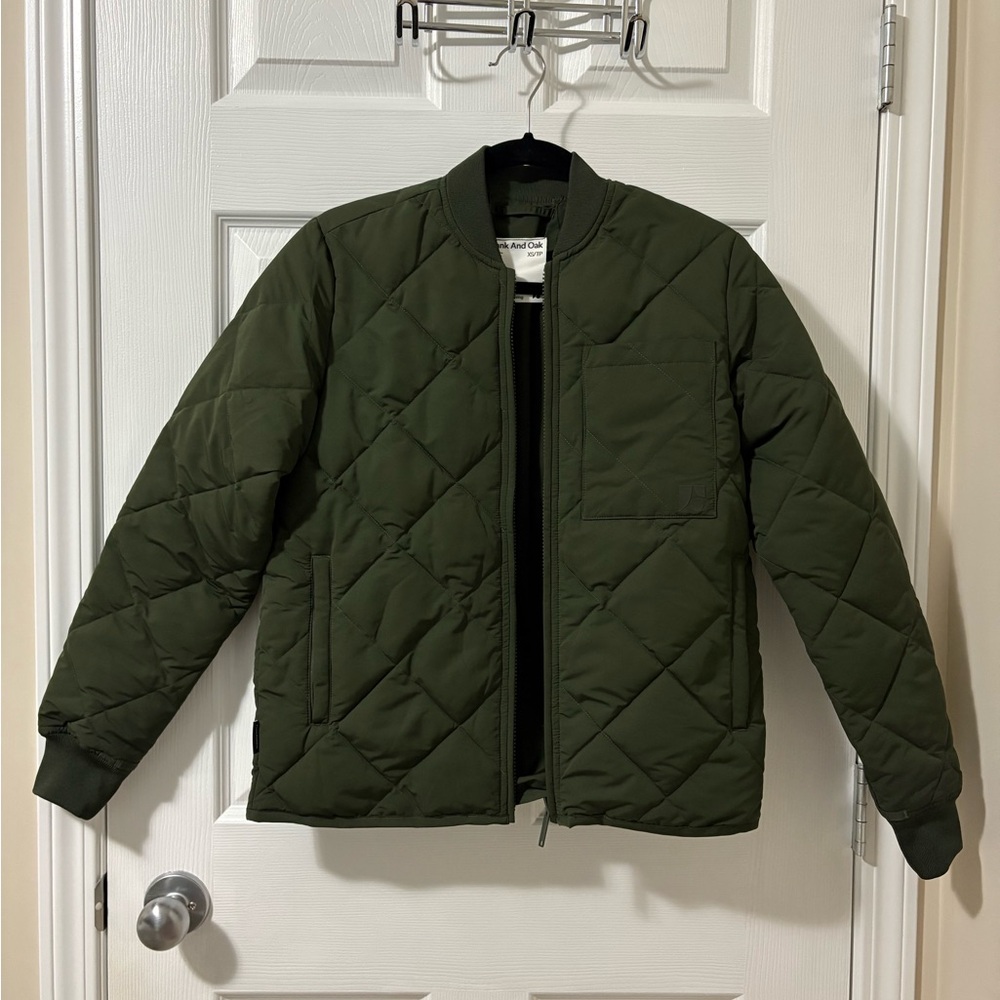 Frank and Oak reversible bomber jacket
